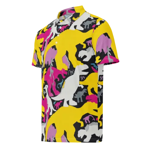 Cretaceous Candy on a Men's Slim Fit Polo Shirt