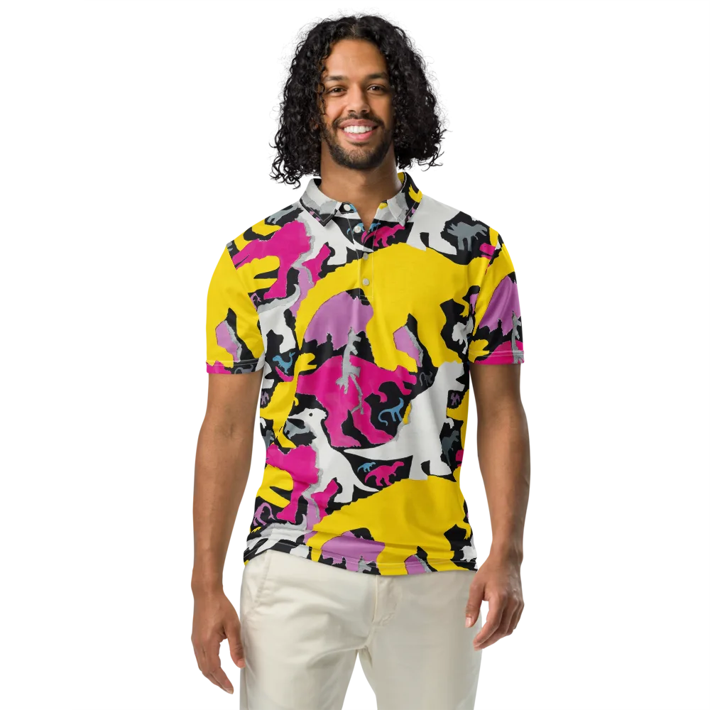 Cretaceous Candy on Men's Slim Fit Polo Shirt — Front