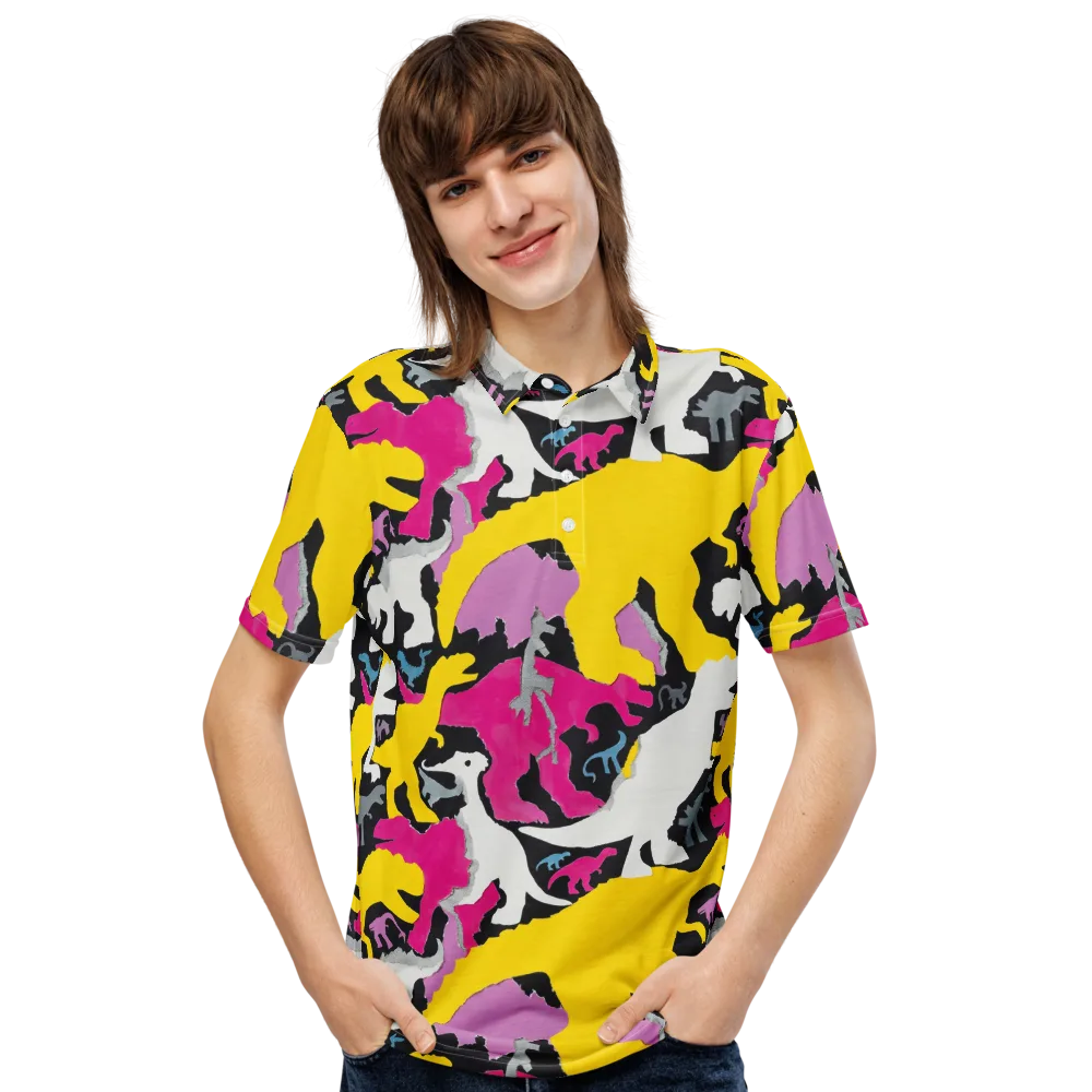Cretaceous Candy on Men's Slim Fit Polo Shirt — Front