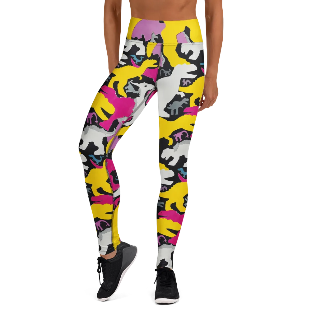 Cretaceous Candy on Yoga Leggings — Front