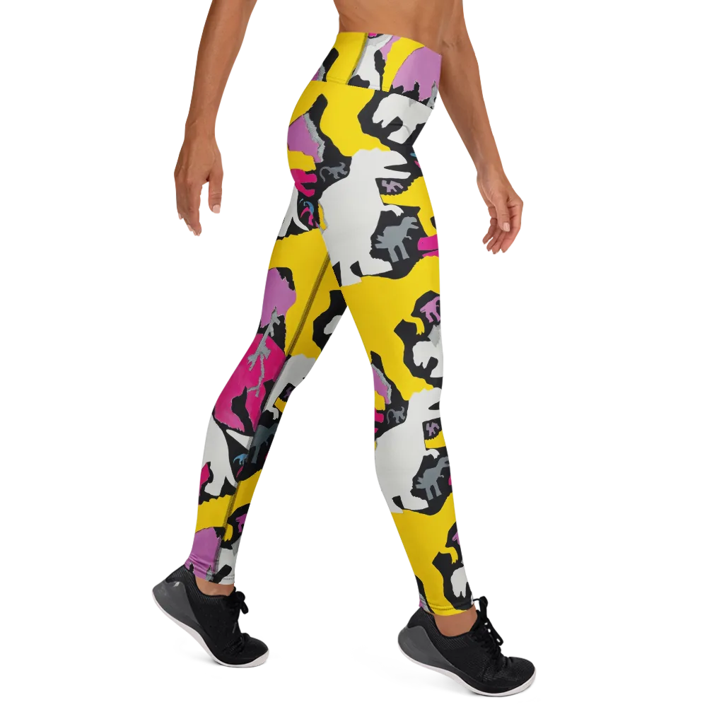 Cretaceous Candy on Yoga Leggings — Right