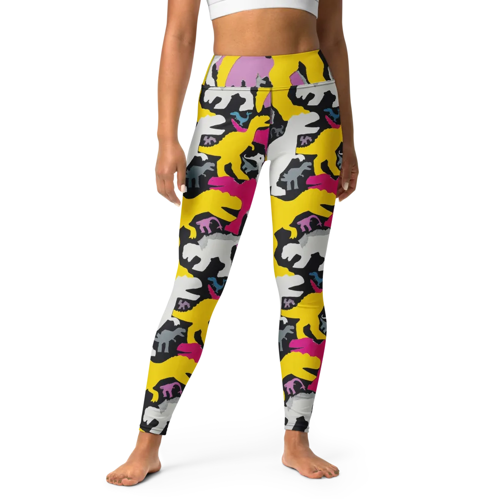 Cretaceous Candy on Yoga Leggings — Front