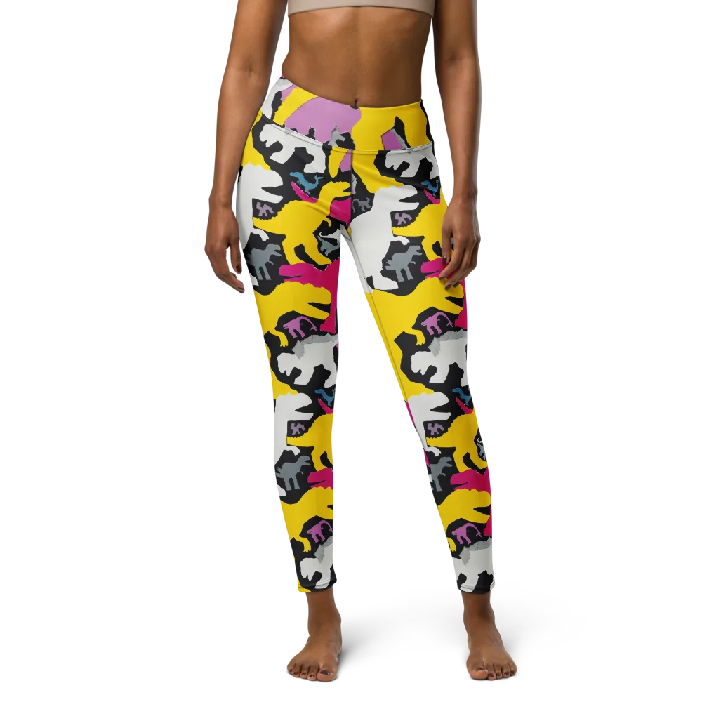 Cretaceous Candy on Yoga Leggings — Front