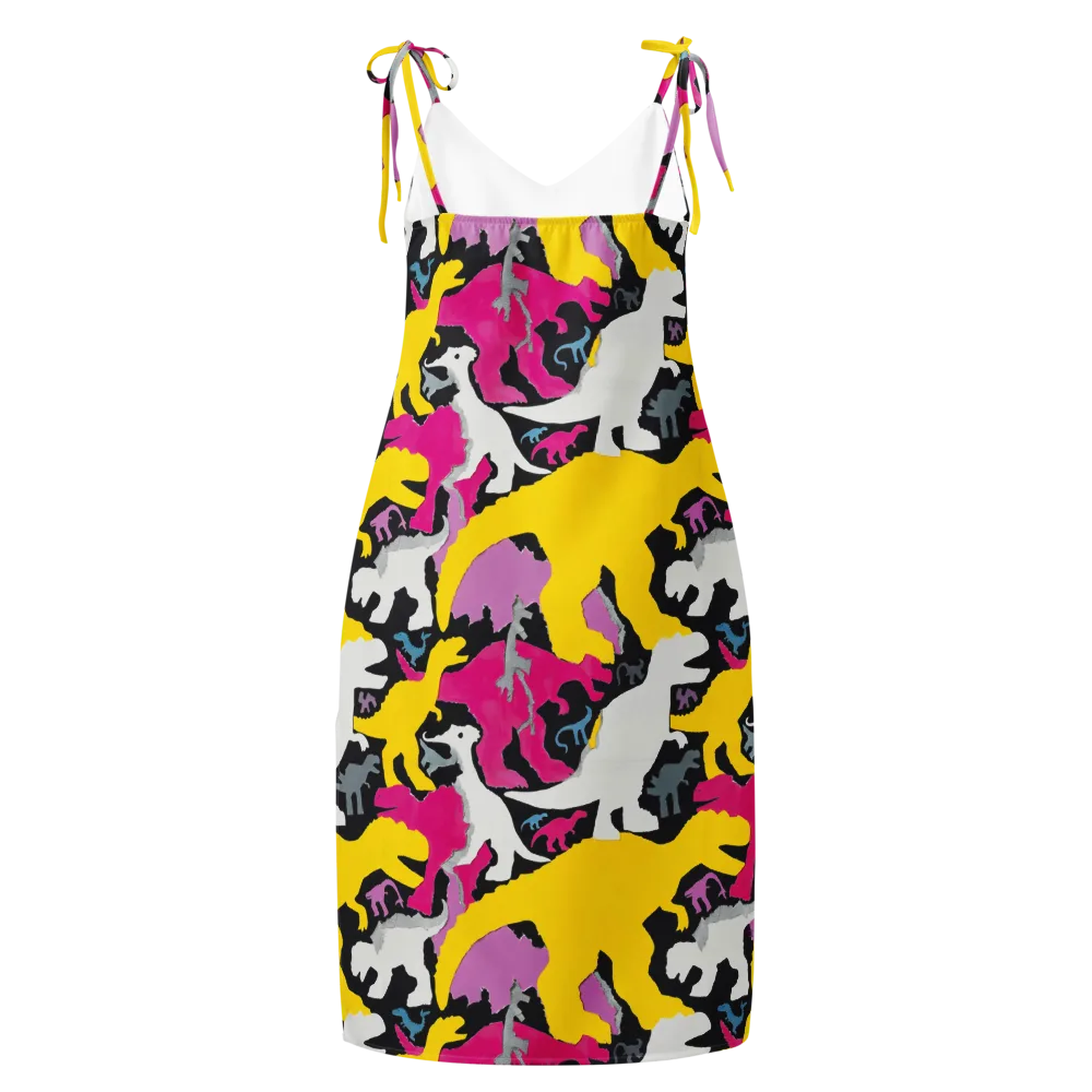 Cretaceous Candy on Slip Dress — Back