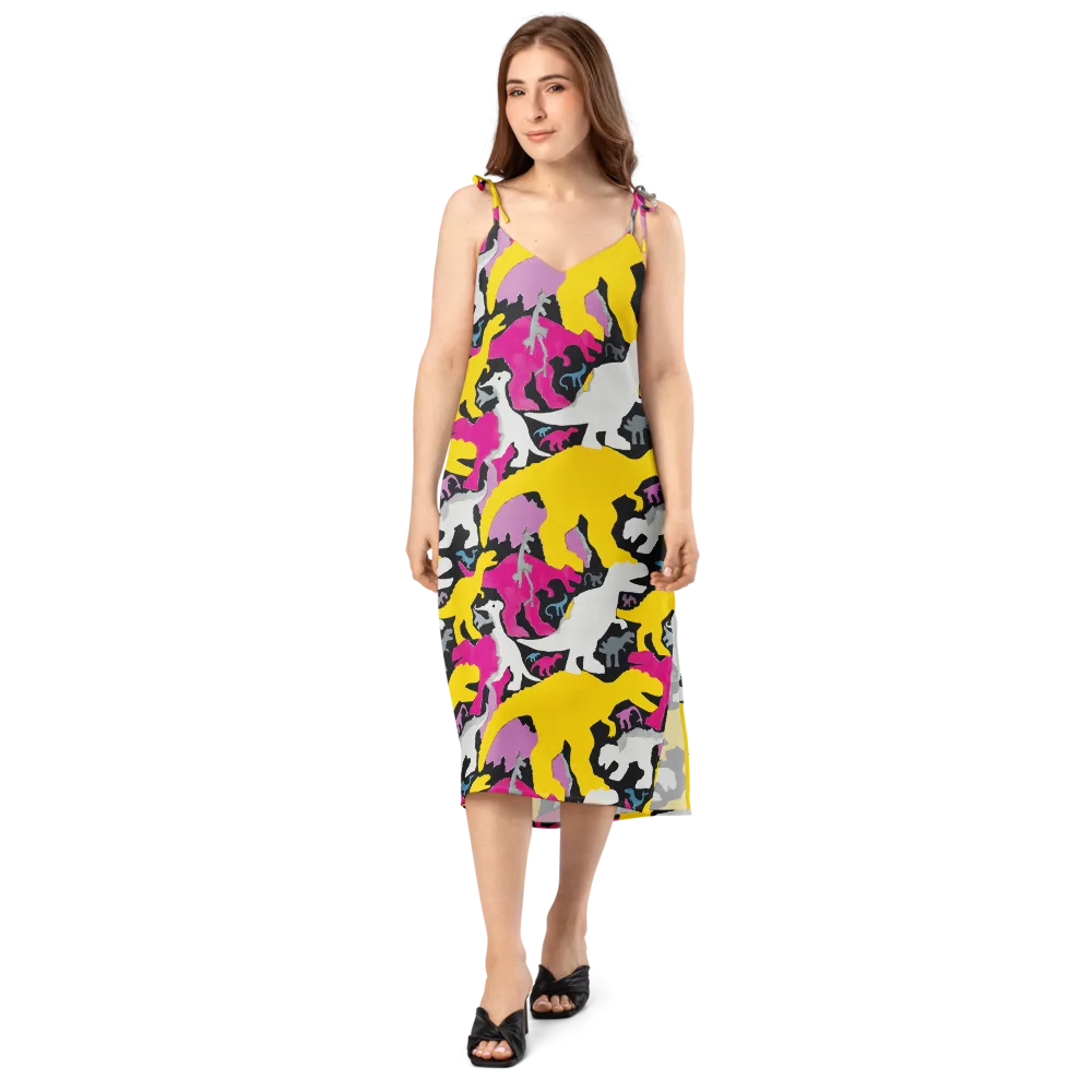 Cretaceous Candy on Slip Dress — Front