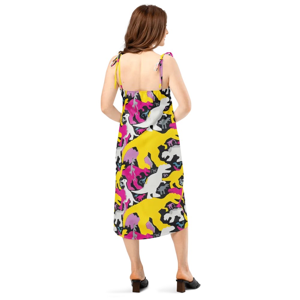 Cretaceous Candy on Slip Dress — Back