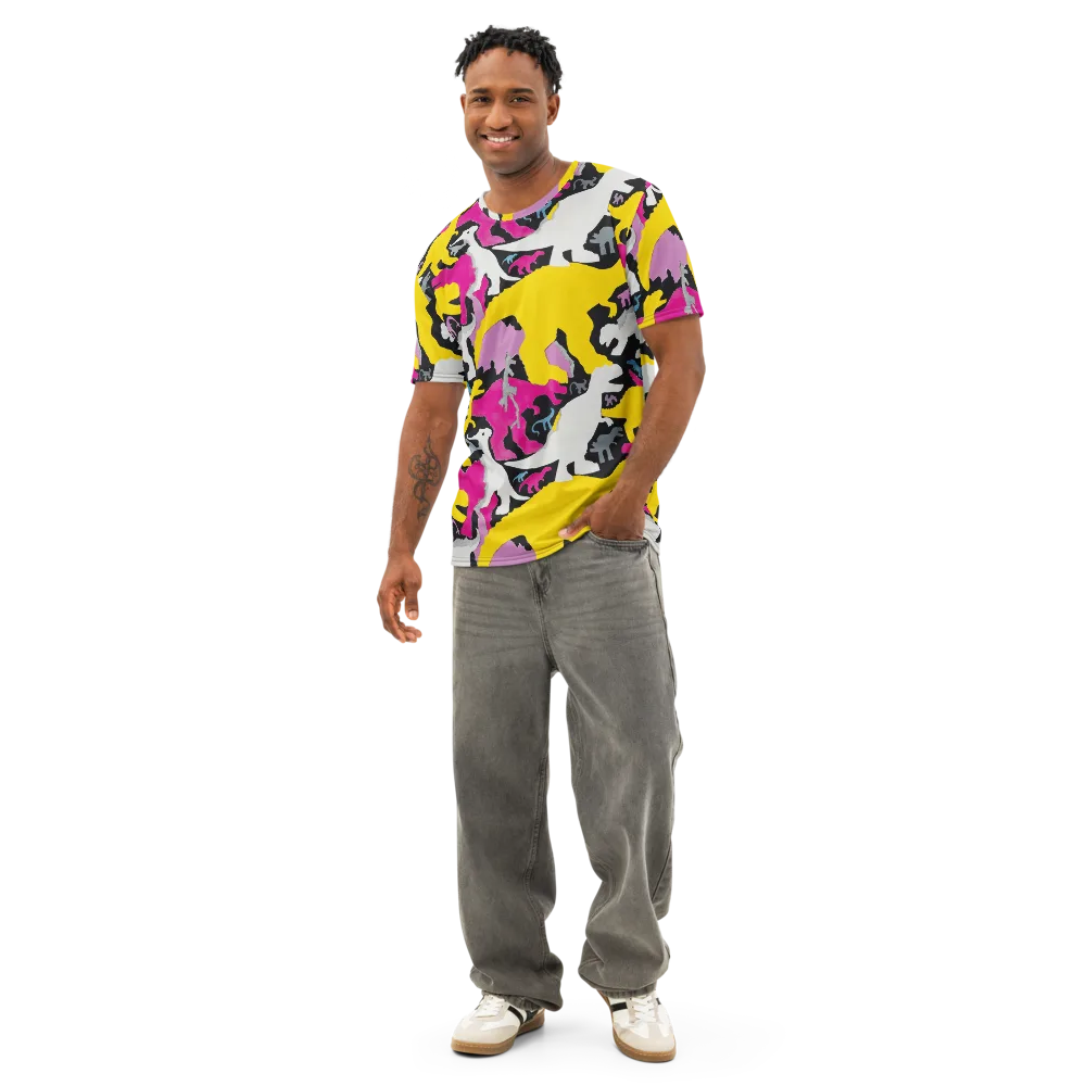 Cretaceous Candy on Men's Cotton Crew Neck T-Shirt — Front