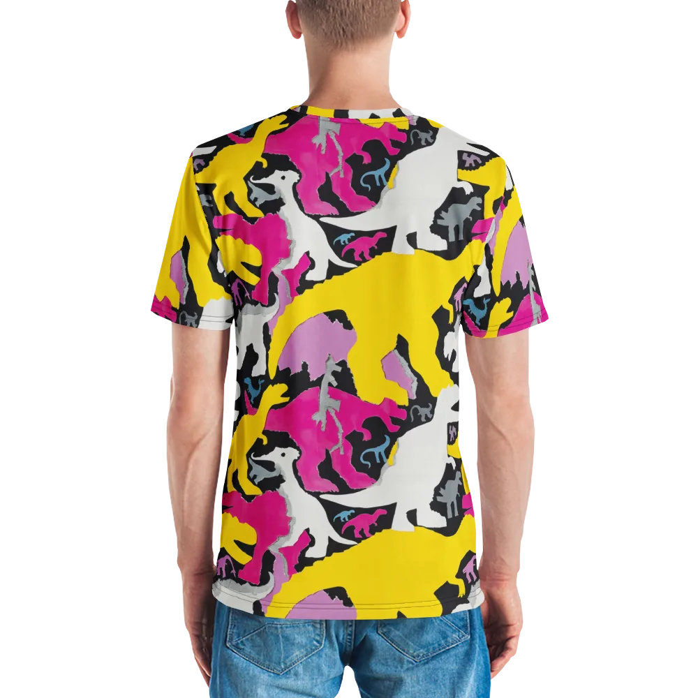 Cretaceous Candy on Men's Crew Neck T-Shirt — Back