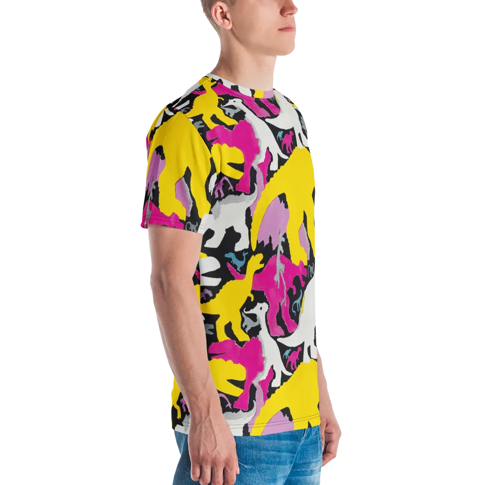 Cretaceous Candy on Men's Crew Neck T-Shirt — Right