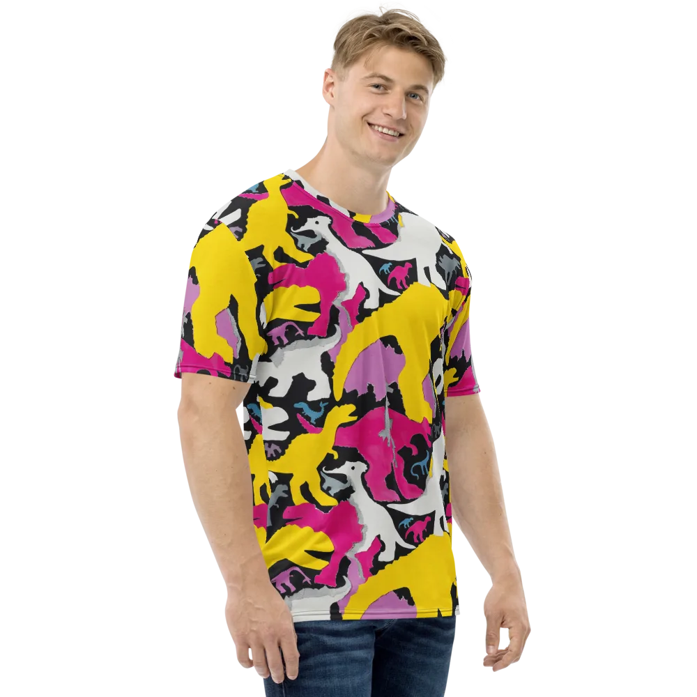 Cretaceous Candy on Men's Crew Neck T-Shirt — Right
