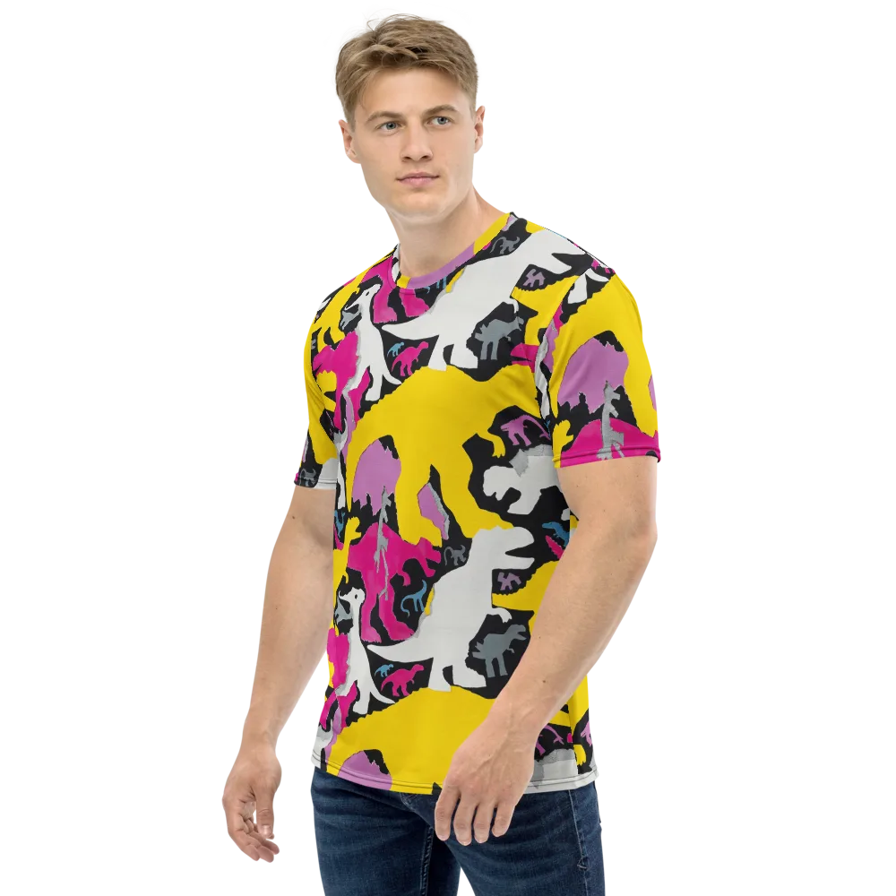 Cretaceous Candy on Men's Crew Neck T-Shirt — Left