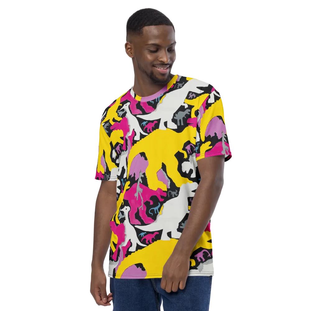 Cretaceous Candy on Men's Crew Neck T-Shirt — Left