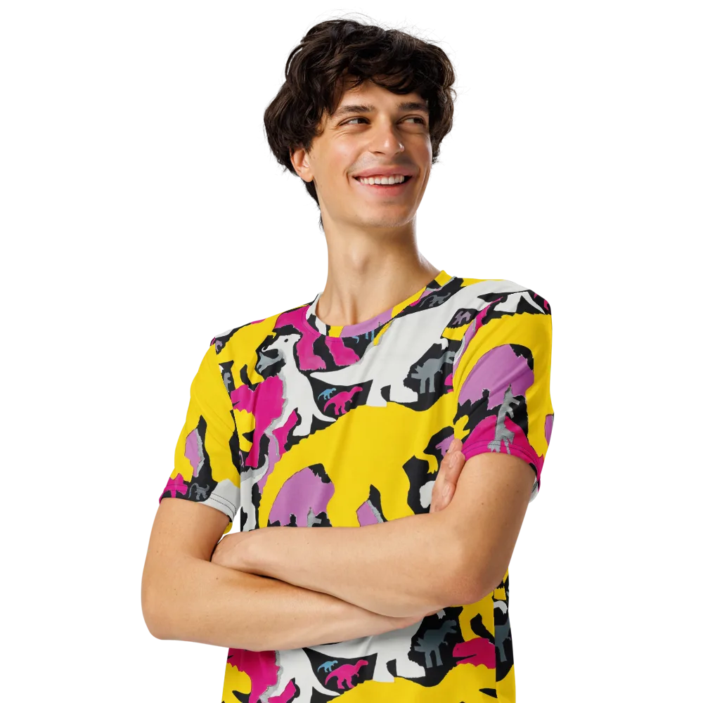 Cretaceous Candy on Men's Crew Neck T-Shirt — Left Front