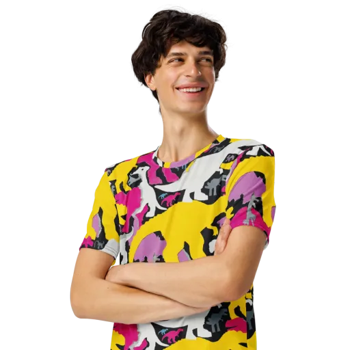 Cretaceous Candy on a Men's Crew Neck T-Shirt