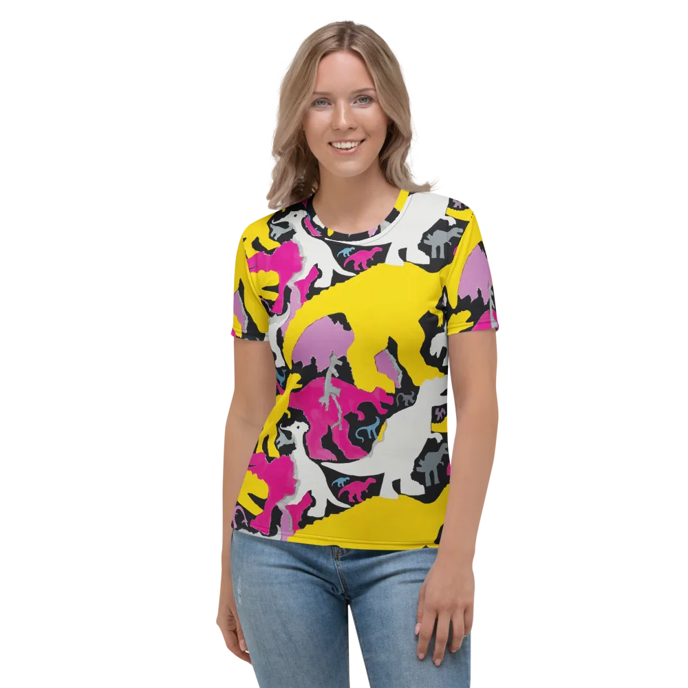 Cretaceous Candy on Women's Crew Neck T-Shirt — Front