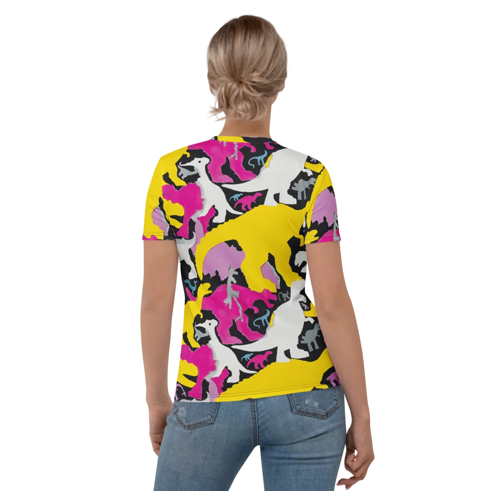 Cretaceous Candy on Women's Crew Neck T-Shirt — Back