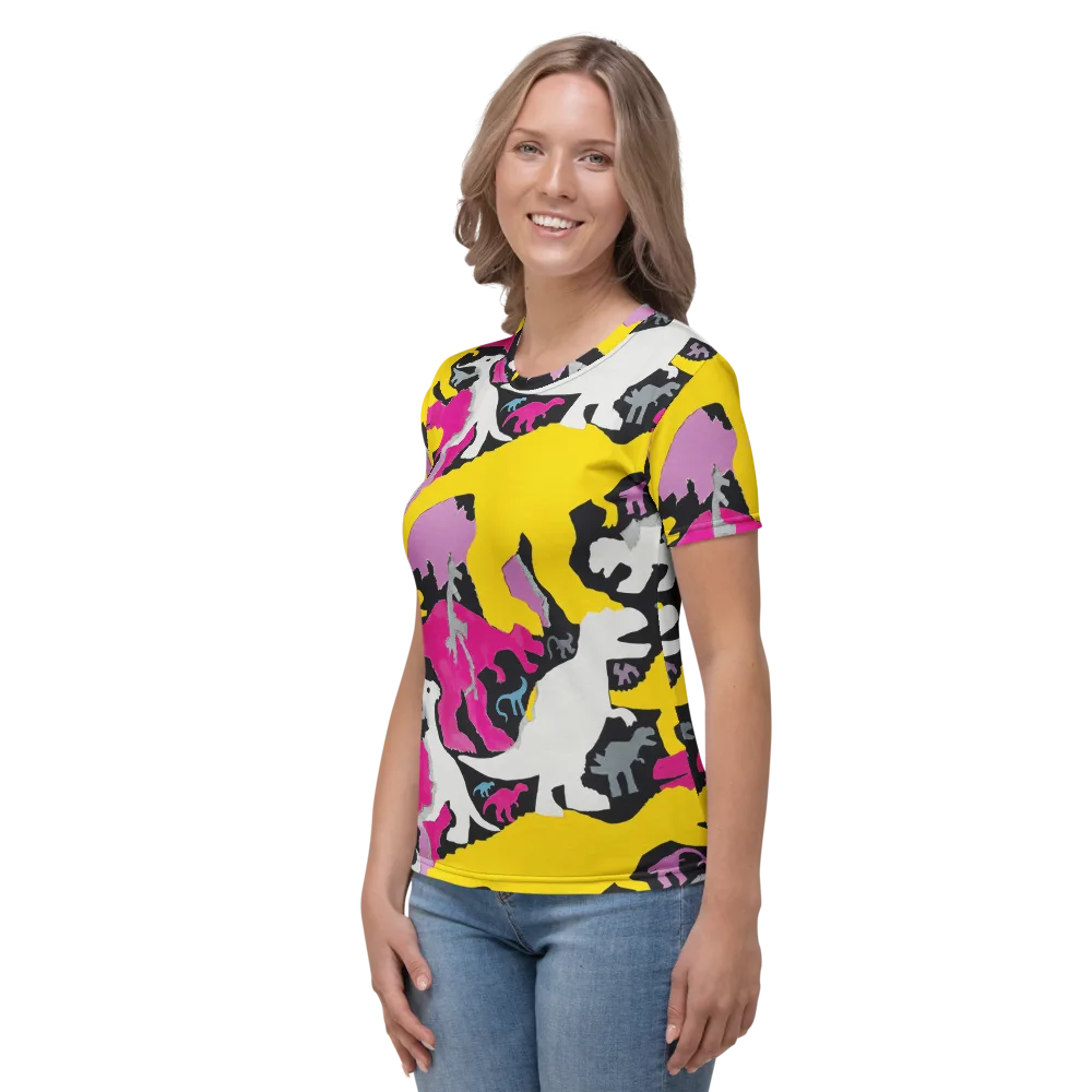 Cretaceous Candy on Women's Crew Neck T-Shirt — Left