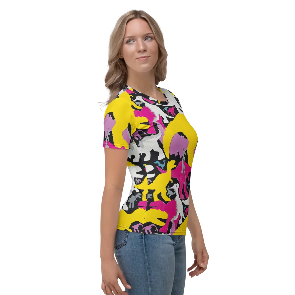 Cretaceous Candy on Women's Crew Neck T-Shirt — Right