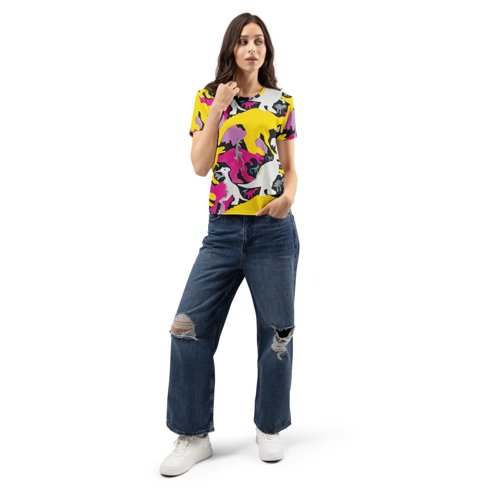 Cretaceous Candy on Women's Crew Neck T-Shirt — Front