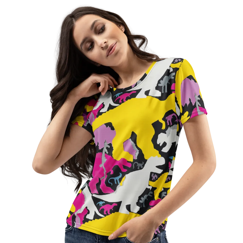 Cretaceous Candy on Women's Crew Neck T-Shirt — Left Front