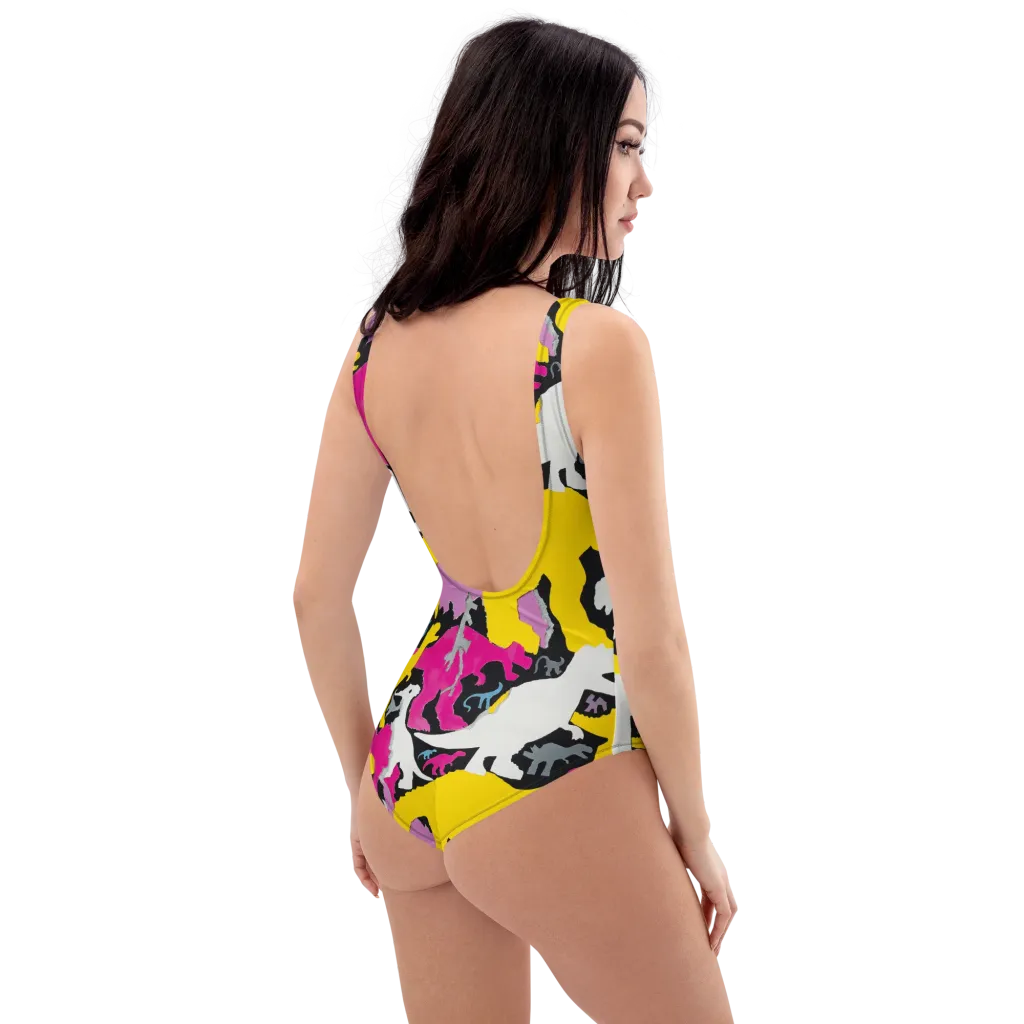 Cretaceous Candy on One-Piece Swimsuit — Right Back