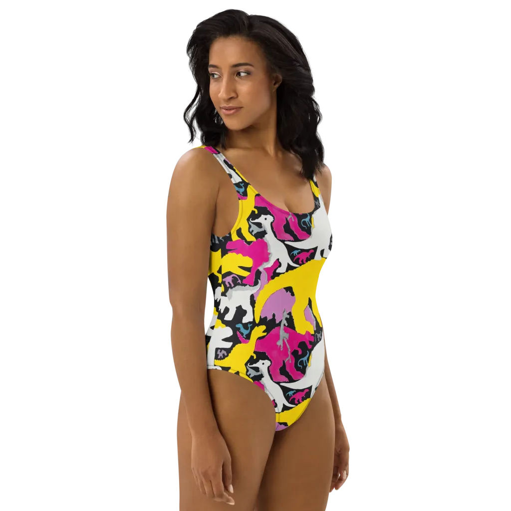 Cretaceous Candy on One-Piece Swimsuit — Right