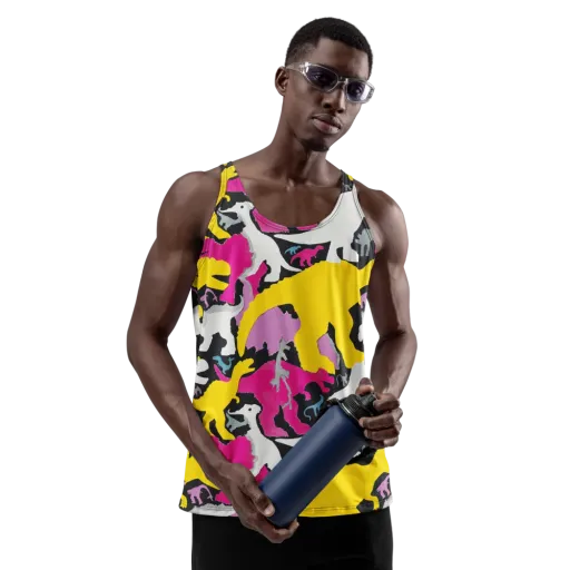 Cretaceous Candy on a Men's Tank Top