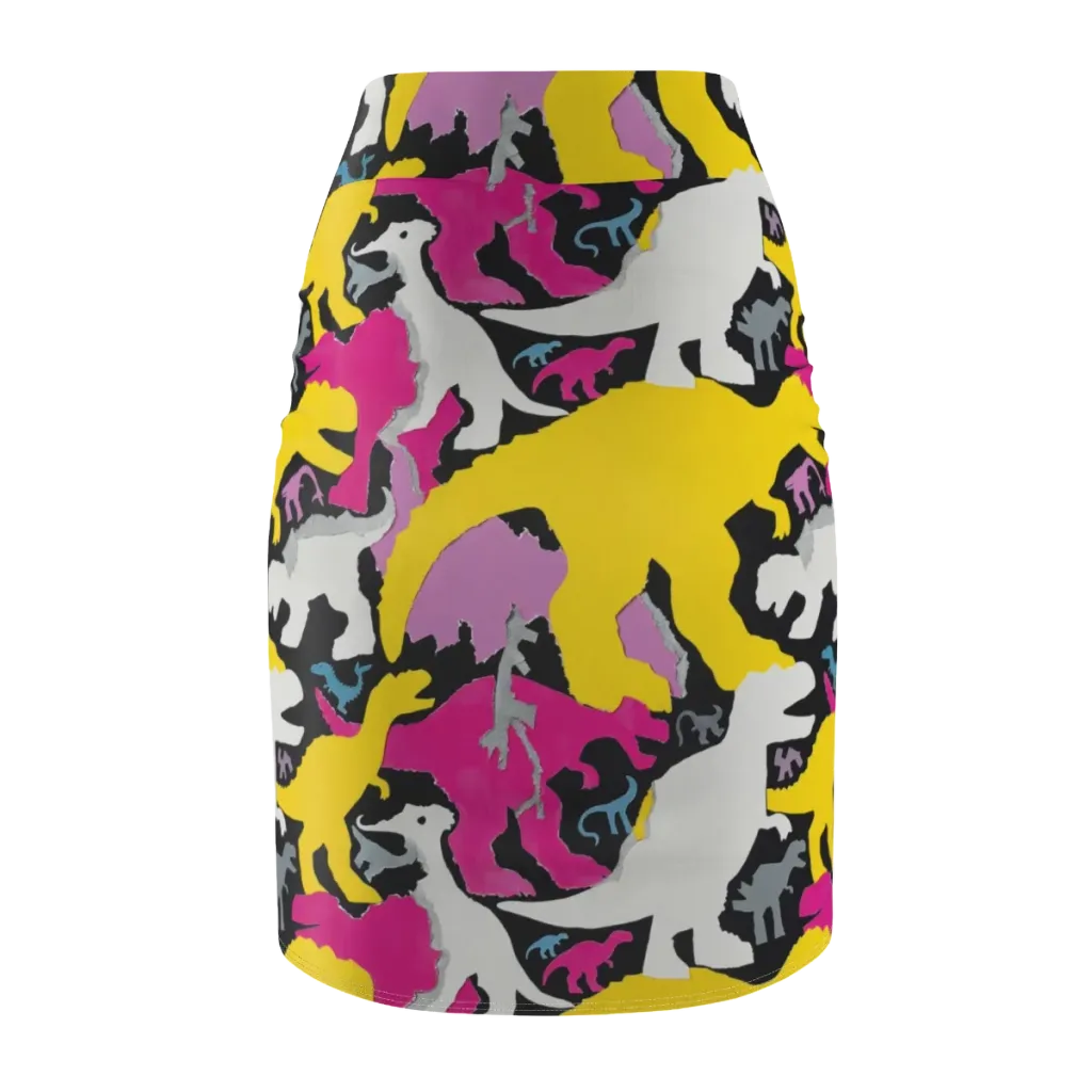 Cretaceous Candy on Pencil Skirt — Back