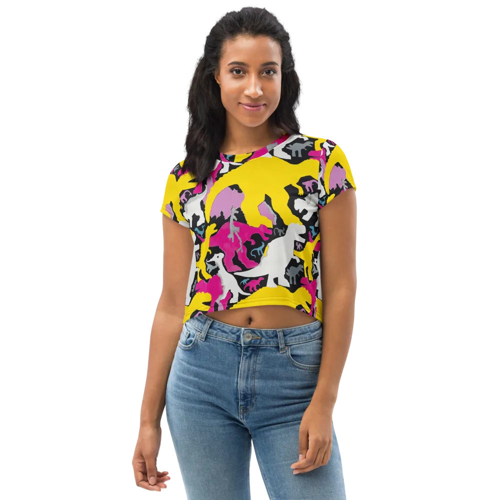 Cretaceous Candy on Crop Tee — Front
