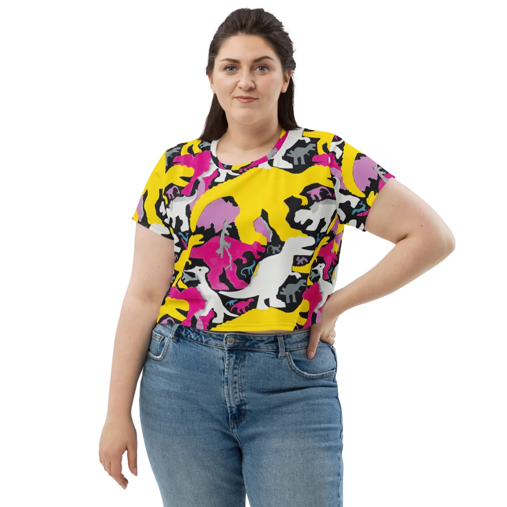 Cretaceous Candy on Crop Tee — Front