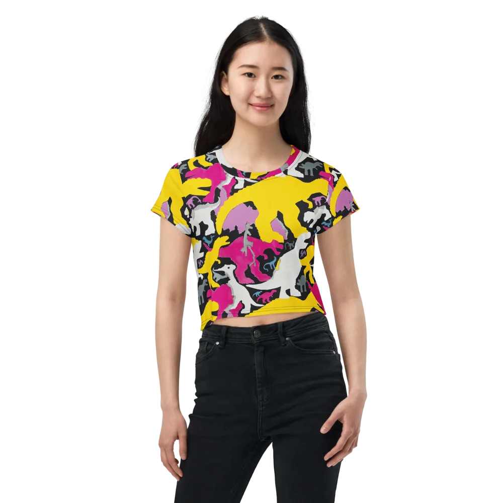Cretaceous Candy on Crop Tee — Front