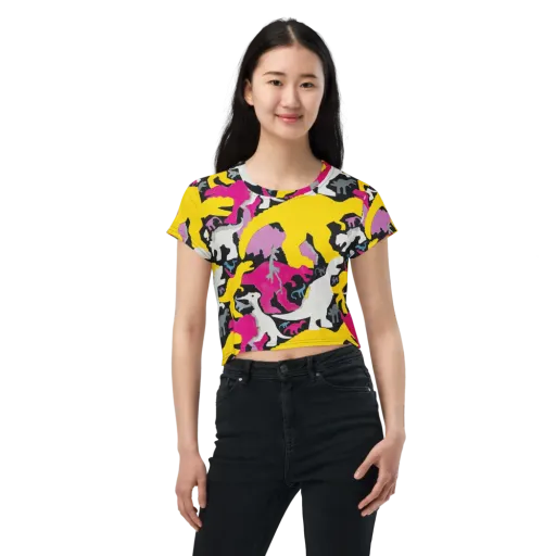 Cretaceous Candy on a Crop Tee