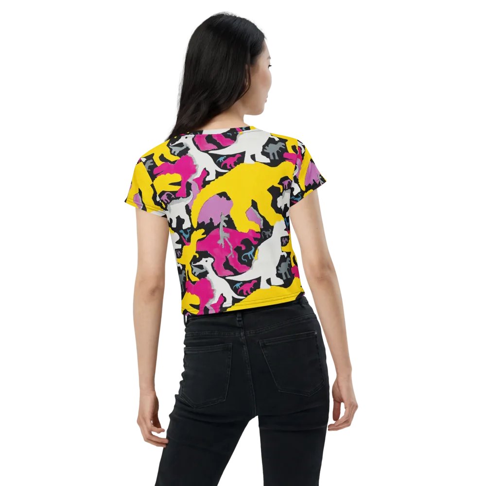 Cretaceous Candy on Crop Tee — Back