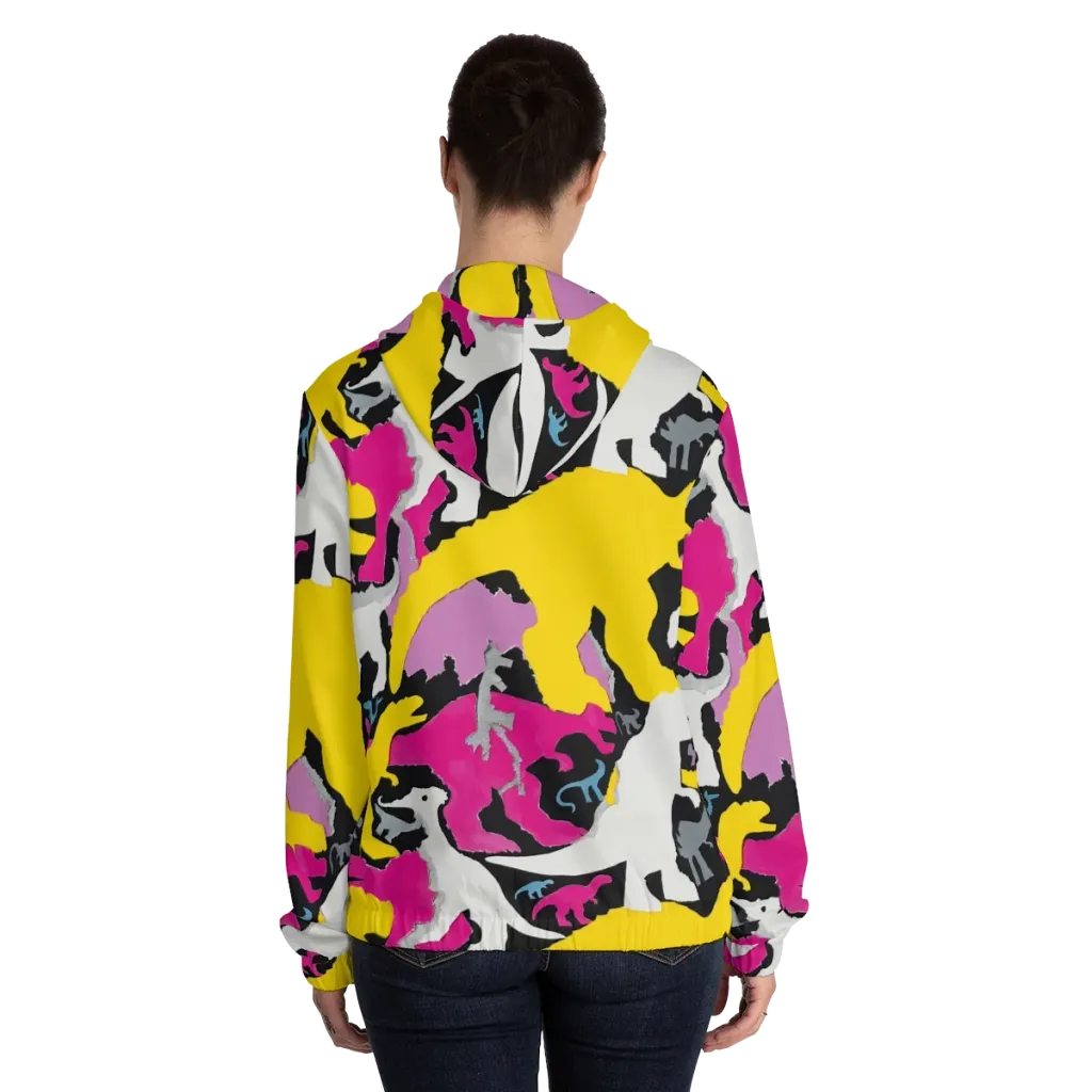 Cretaceous Candy on Women's Full-Zip Hoodie — Back On Person