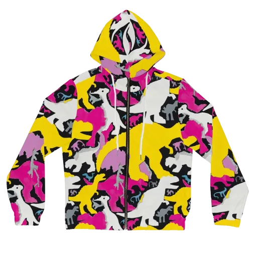 Cretaceous Candy on a Women's Full-Zip Hoodie