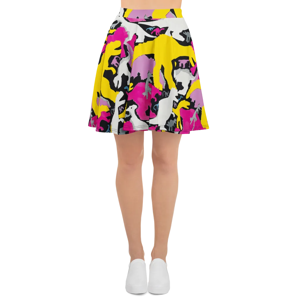 Cretaceous Candy on Skater Skirt — Front