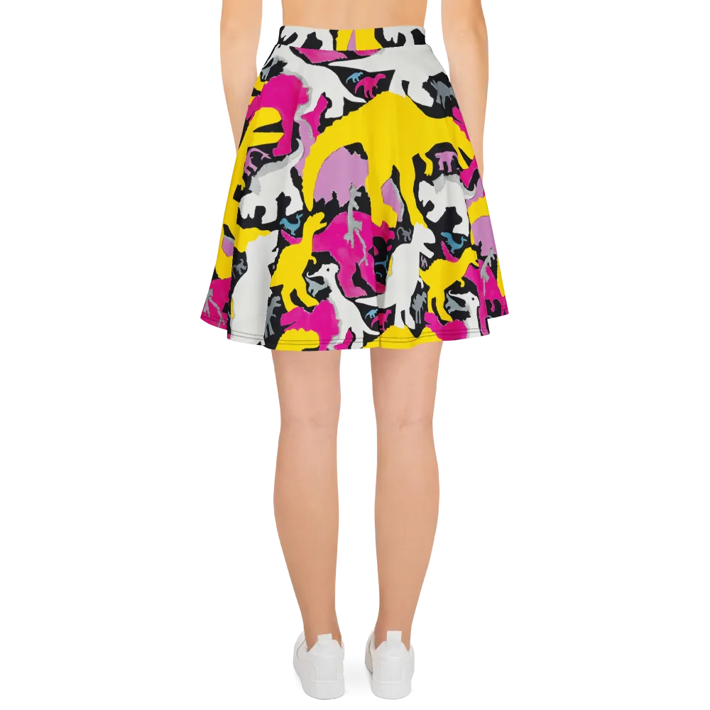 Cretaceous Candy on Skater Skirt — Back