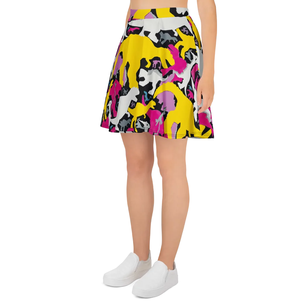 Cretaceous Candy on Skater Skirt — Left