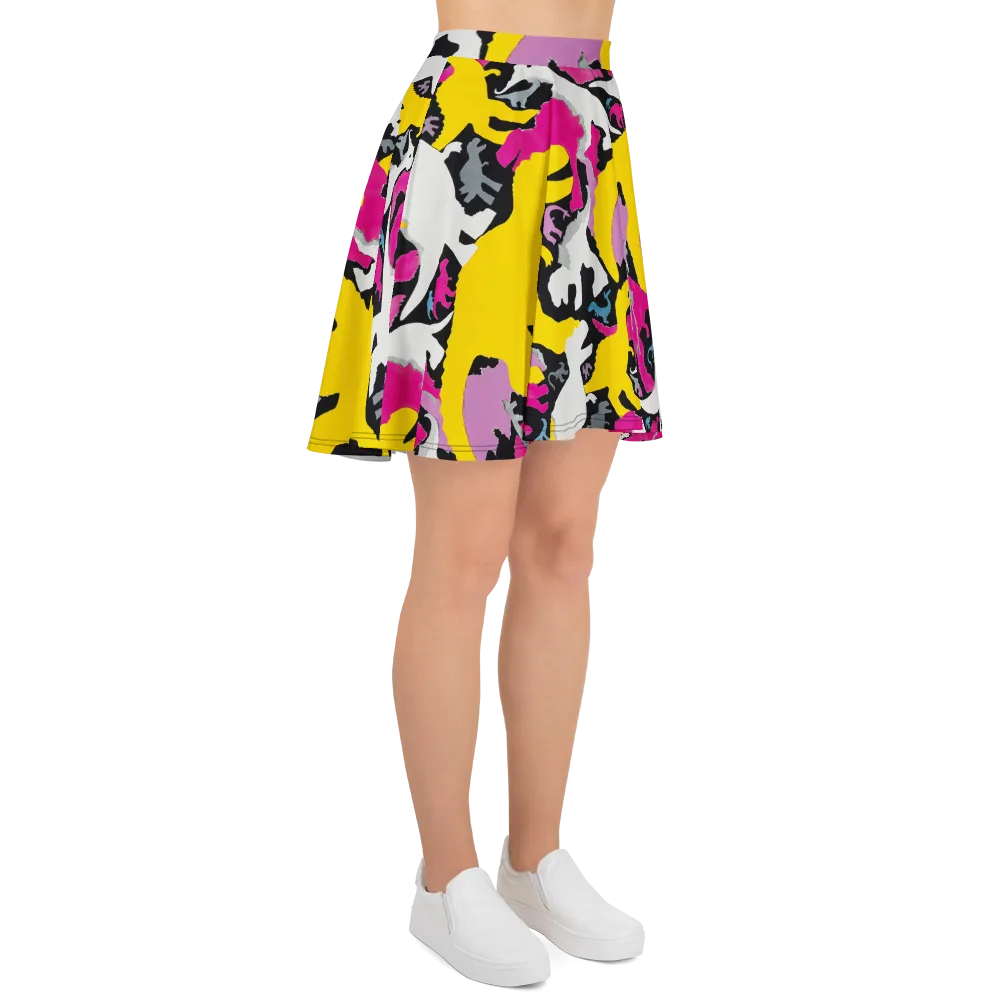Cretaceous Candy on Skater Skirt — Right