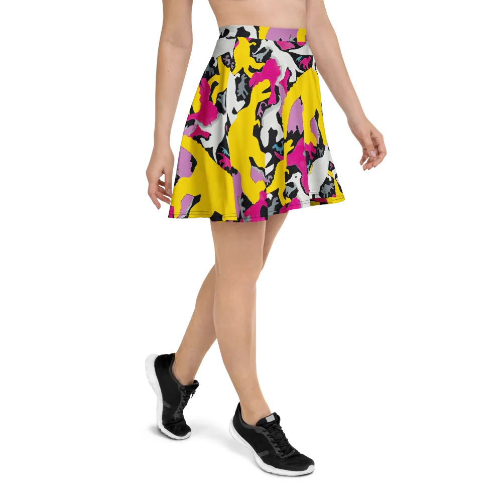 Cretaceous Candy on Skater Skirt — Right