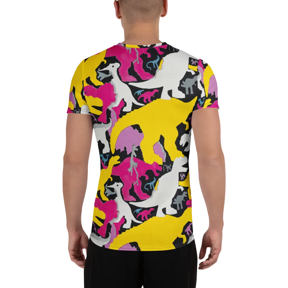 Cretaceous Candy on Men's Athletic T-Shirt — Back