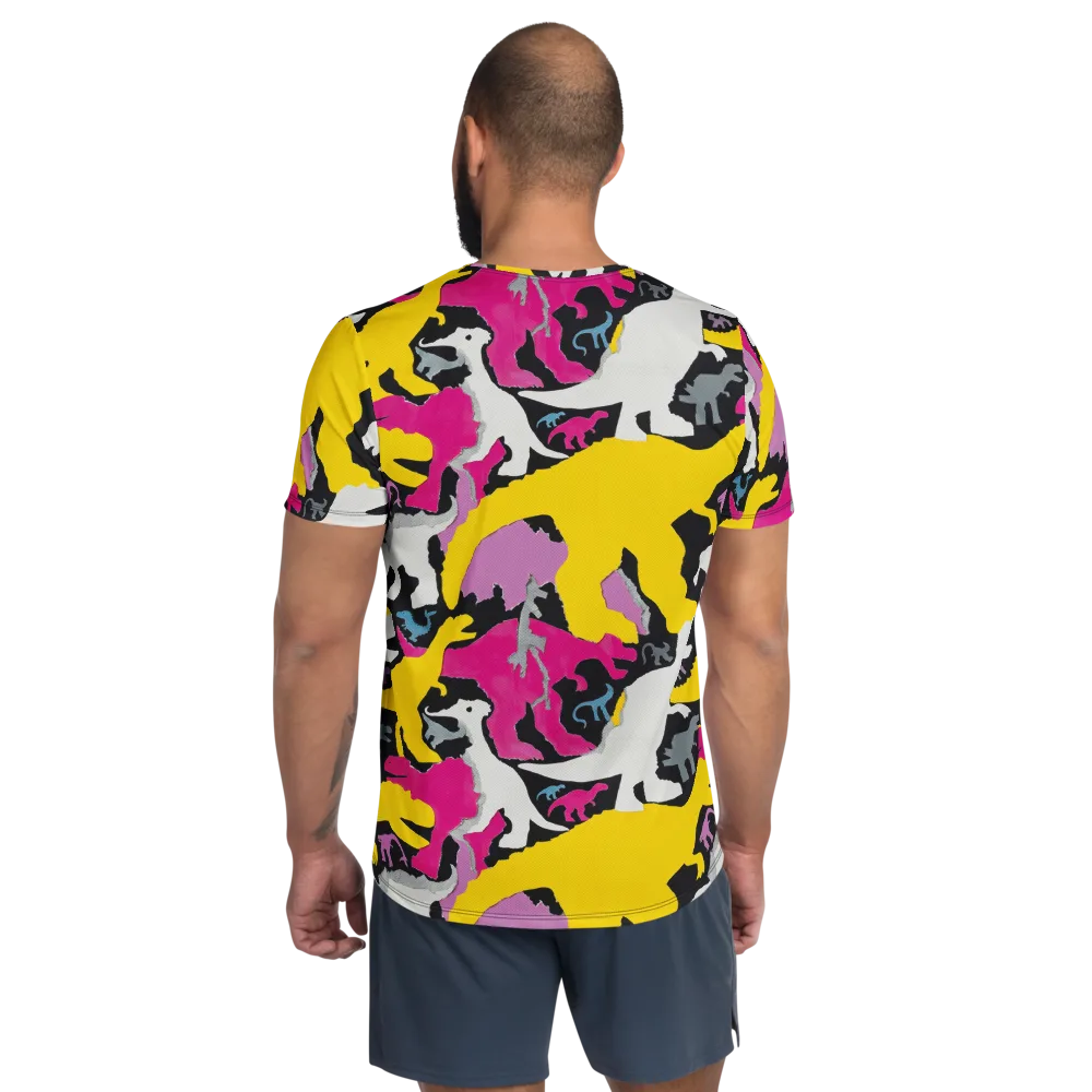 Cretaceous Candy on Men's Athletic T-Shirt — Back