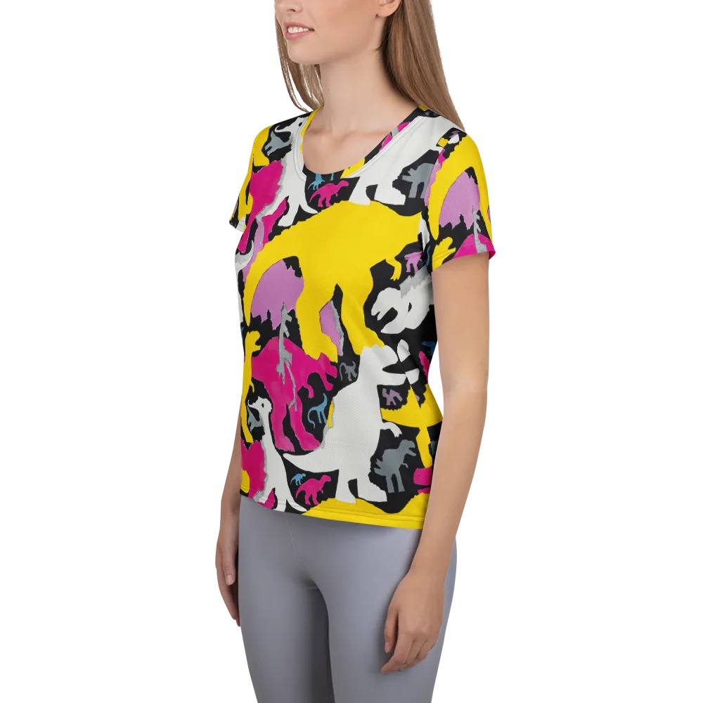 Cretaceous Candy on Women's Athletic T-Shirt — Left