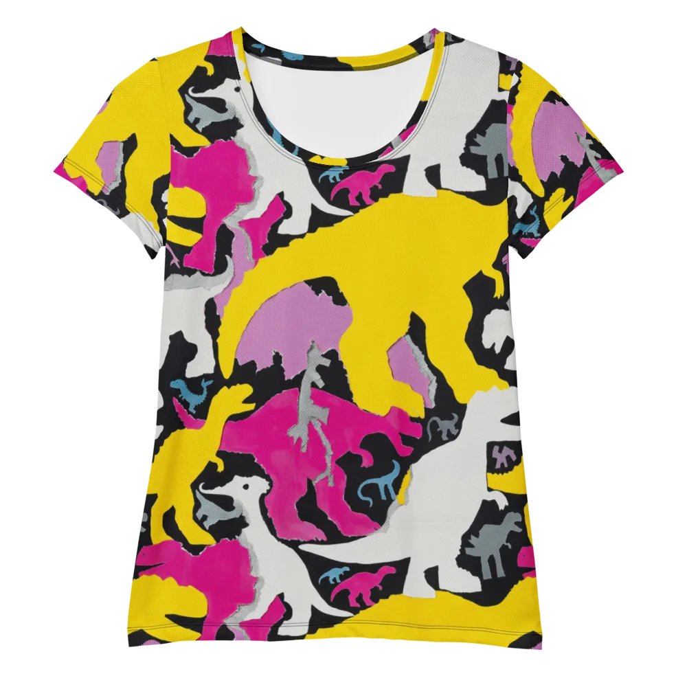 Cretaceous Candy on Women's Athletic T-Shirt — Front