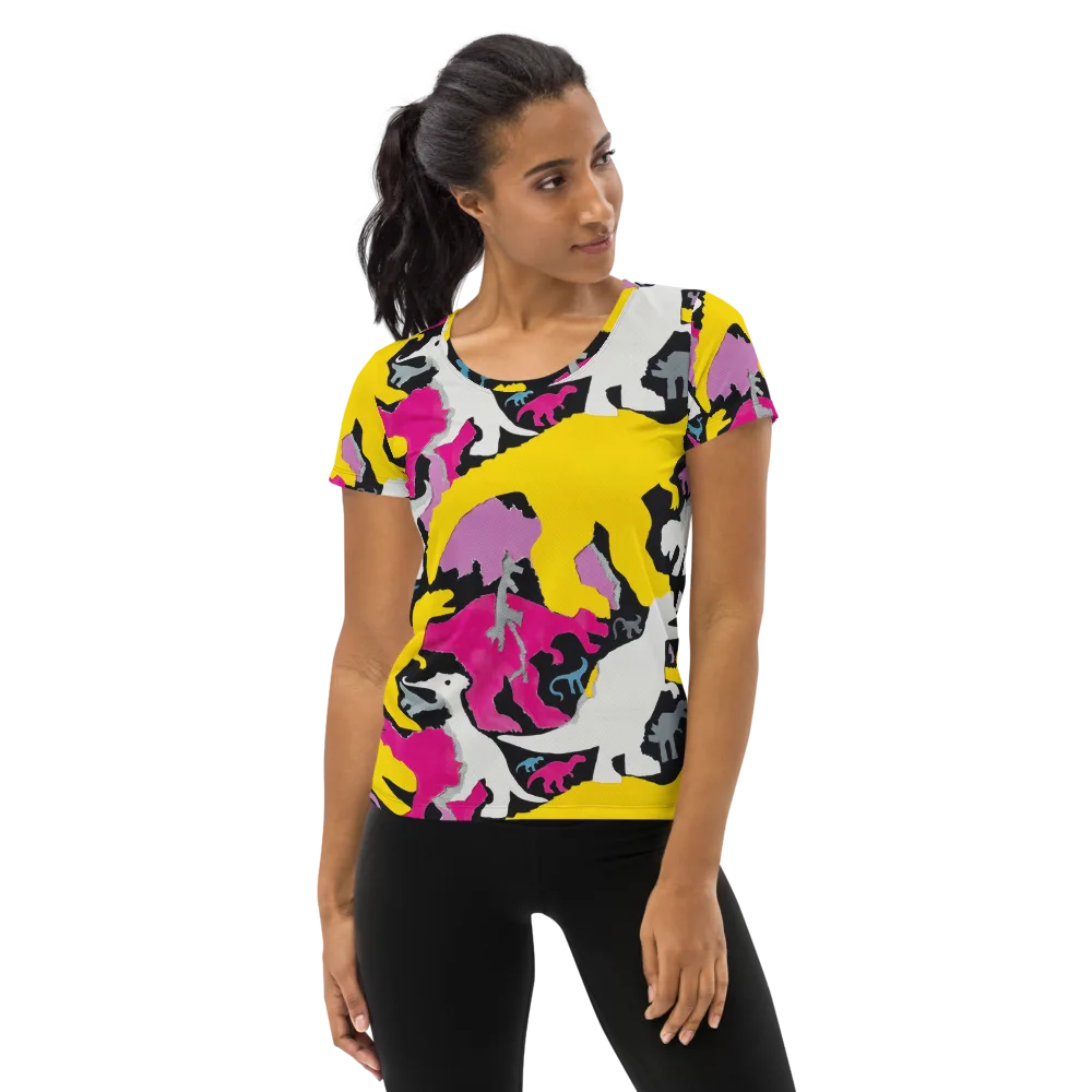 Cretaceous Candy on Women's Athletic T-Shirt — Front