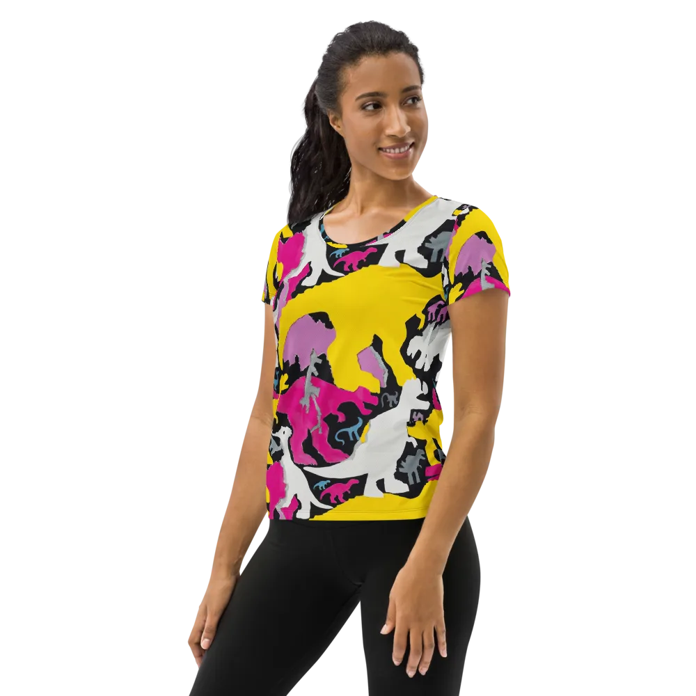 Cretaceous Candy on Women's Athletic T-Shirt — Left