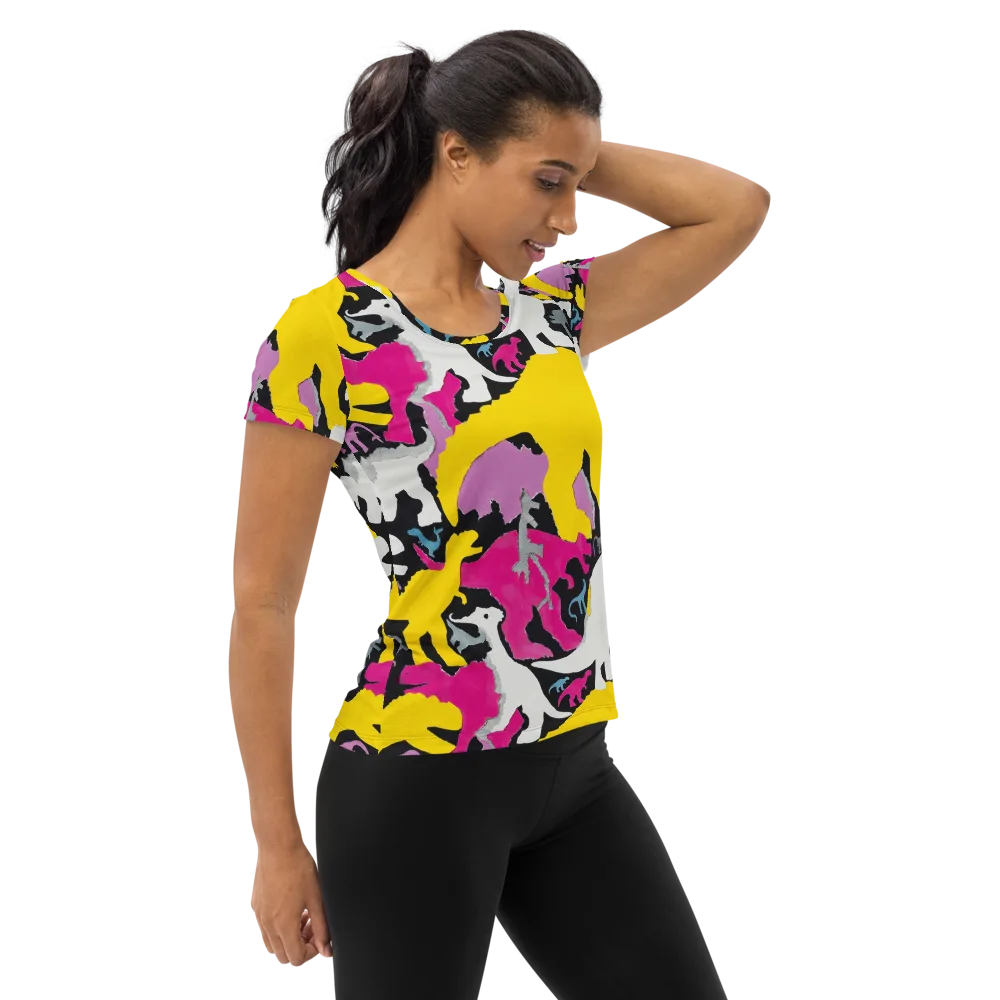 Cretaceous Candy on Women's Athletic T-Shirt — Right