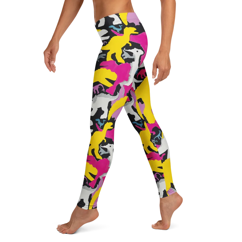 Cretaceous Candy on Leggings — Left