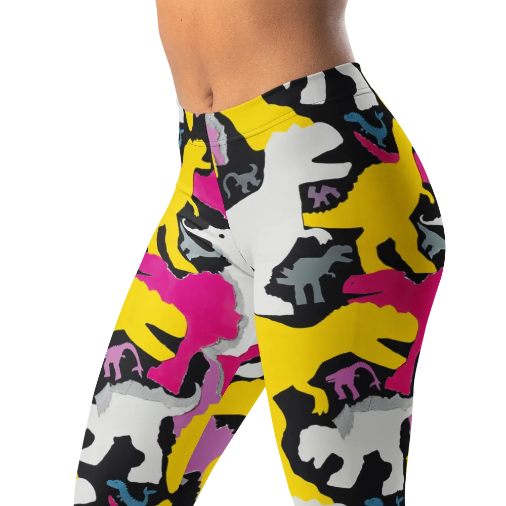 Cretaceous Candy on Leggings — Left Front