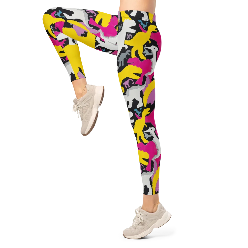 Cretaceous Candy on Leggings — Left